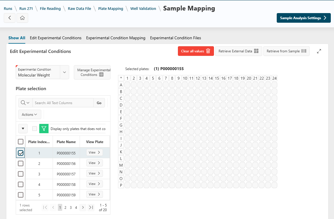 Sample Mapping update screenshot Sample Mapping update
